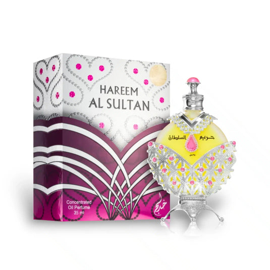 Hareem Al Sultan Silver Concentrated Perfume Oil 35ml (Attar) by Khadlaj